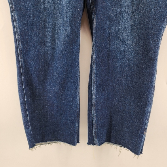 Judy Blue Joan High Rise Cropped Straight Raw Hem Ankle Slit Denim Jean… - Picture 5 of 13